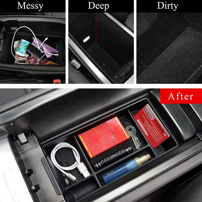 Khay Đựng Vật Dụng Bệ Tỳ Tay Xe Hơi Mercedes Benz C Class W206 C200 C220 2022