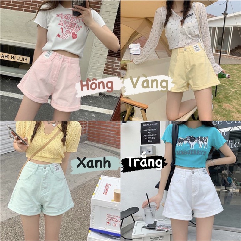 Quần short jeans nhiều màu Size SML Pumi ( quần áo thời trang nữ ) | BigBuy360 - bigbuy360.vn