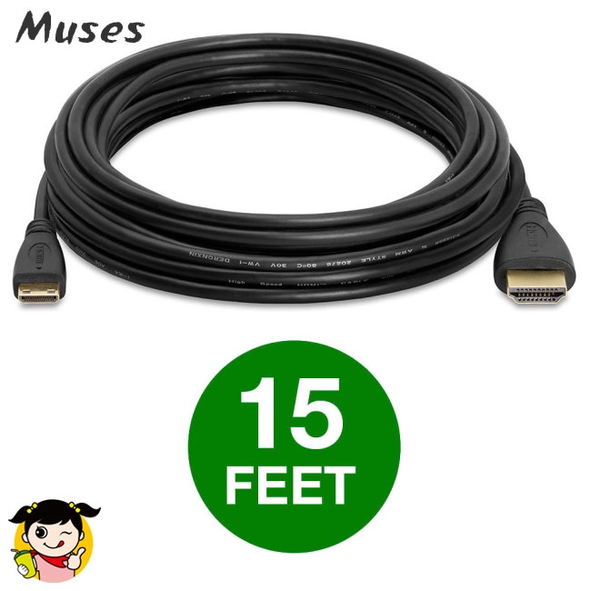 Muse07 3' 6' 10' Cáp HDMI Cáp Adapter HDMI sang HDMI Kết nối type C male 4K video