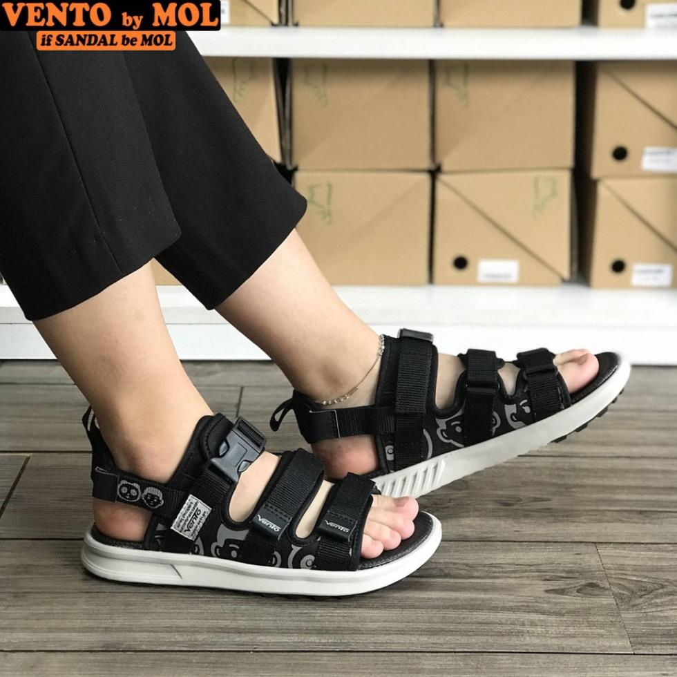 LA Dép quai hậu Vento chính hãng ⭐️ sandal nữ màu đen ⭐️ NB80B - Vento HCM