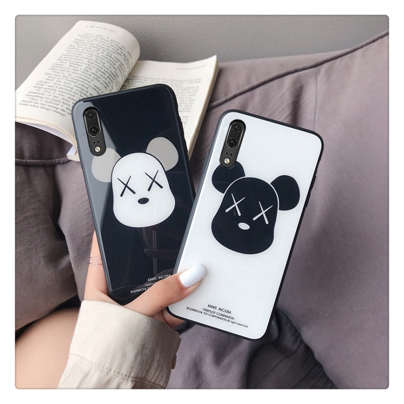 Bao da Phone cases Ốp lưng VIVO y73 y95 y91 y91c y93 y70 y97 y83 y81s y81 y85 y79 y75 y71 y67 Casing Cute Simple Cartoon Bear Cover Ốp lưng VIVO Y 73 95 91 91c 93 70 97 83 81s 81 85 79 75 71 67 Tempered Glass Hard Protection Back Case