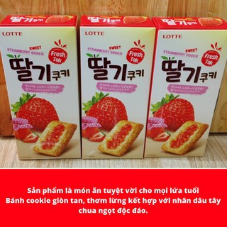 BISCUIT Lotte - Bánh Qui Mứt Dâu