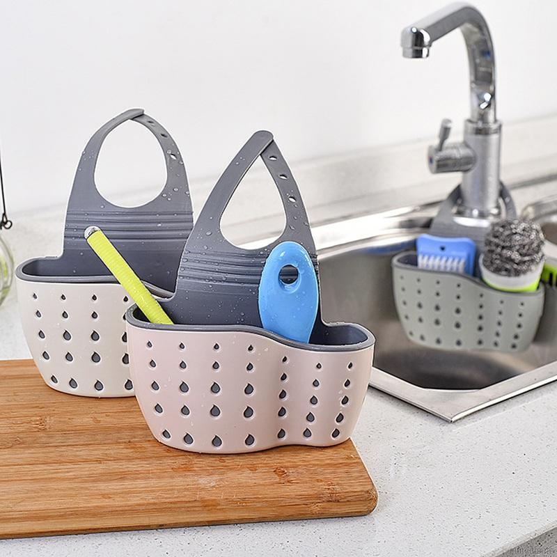 Giỏ đựng mút rửa chén treo bồn rửa chén tiện lợi cho nhà bếp