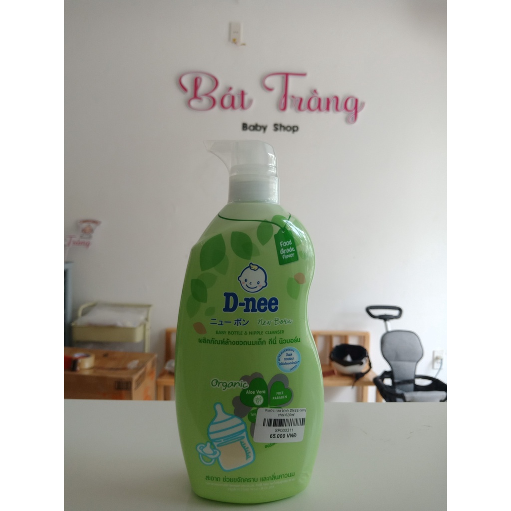 Nước rửa bình sữa Dnee Organic 600ml - Mẫu Mới