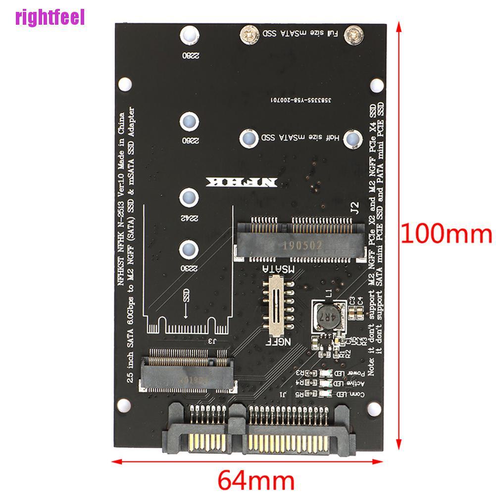 Thẻ Nhớ 2 Trong 1 M.2 Ngff Msata Ssd Sang Sata 3.0 Cho Laptop