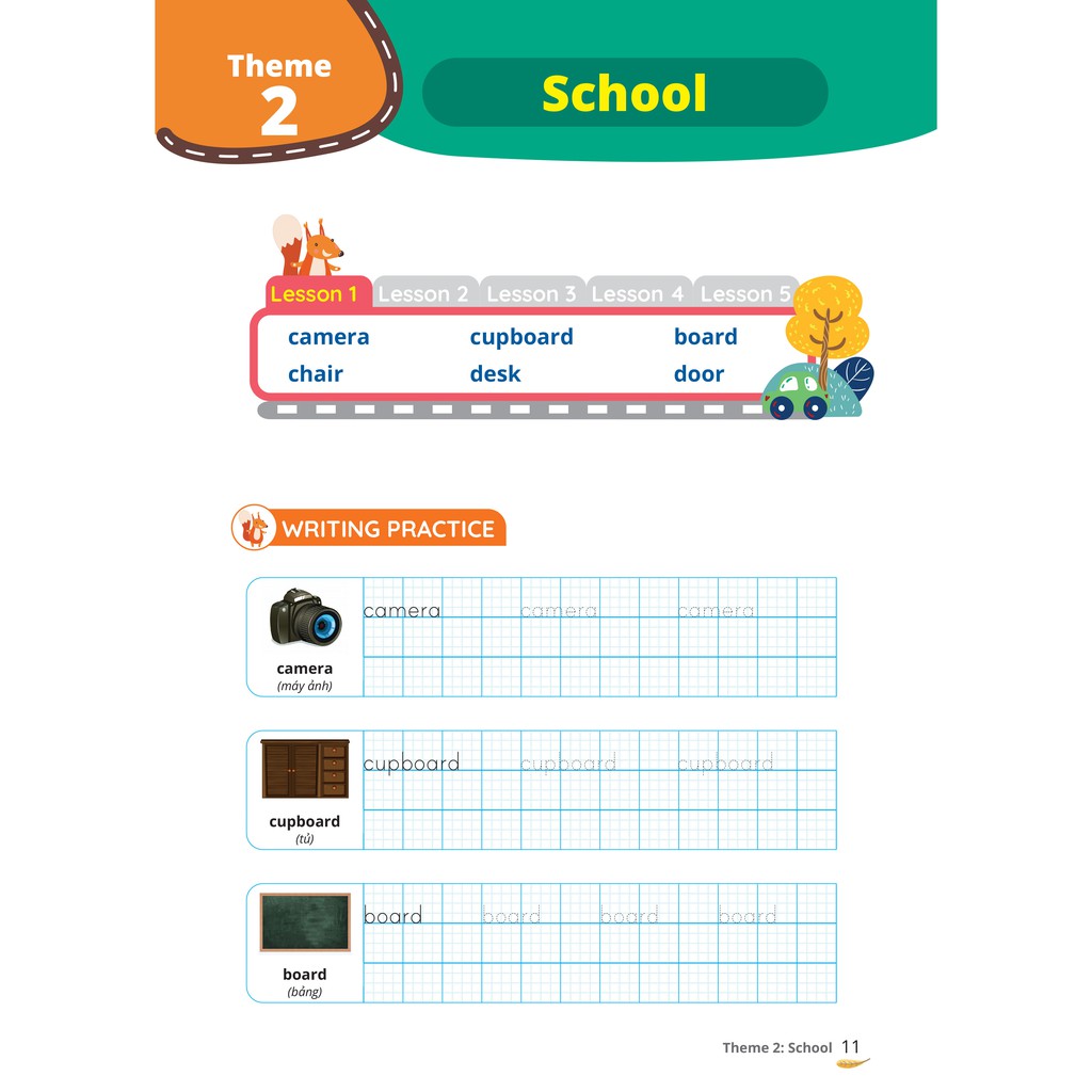 Sách - Combo Luyện viết nhớ chữ nhớ từ vựng ( english writing smart start ) grade 3 tập 1 + tập 2