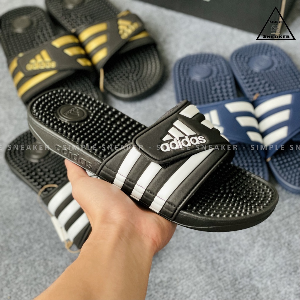 Dép Adidas Massage Chống Nước Chính Hãng 💙SIMPLE SNEAKER💙 Adidas Adissage Slides Dép Quai Ngang Massage Chân Thư Giãn