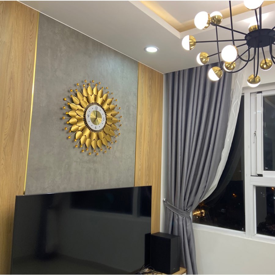 Đồng Hồ Treo Tường kim trôi Shouse S-DC666 decor đẹp hiện đại trang trí nghệ thuật phòng khách cỡ lớn