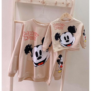 Ao đôi mẹ và bé mickey siêu xinh