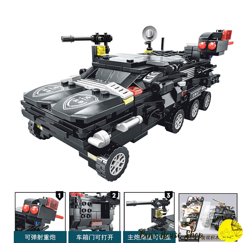 Đồ Chơi Trí Tuệ- Mô Hình Đồ Chơi Láp Ráp LEGO Cánh Sát Đặc Nhiệm SWAT
