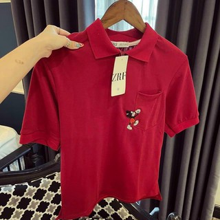 [ NEW 2021] ÁO POLO MICKEY ĐỎ/ TRẮNG