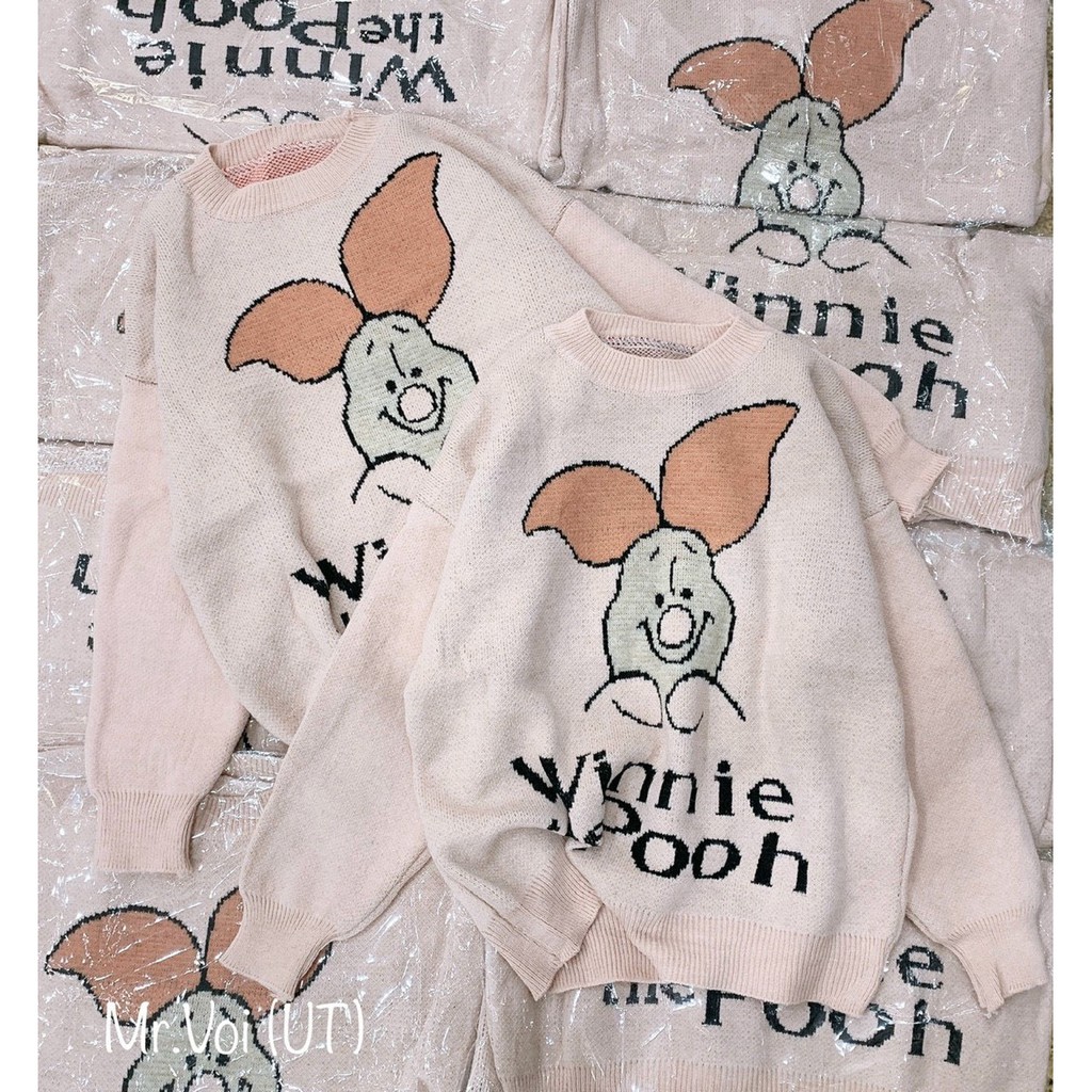 Áo len lông winner màu hồng siêu xinh