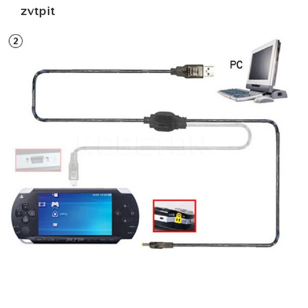 Dây Cáp Sạc USB 2 Trong 1 Cho PSP 2000 3000