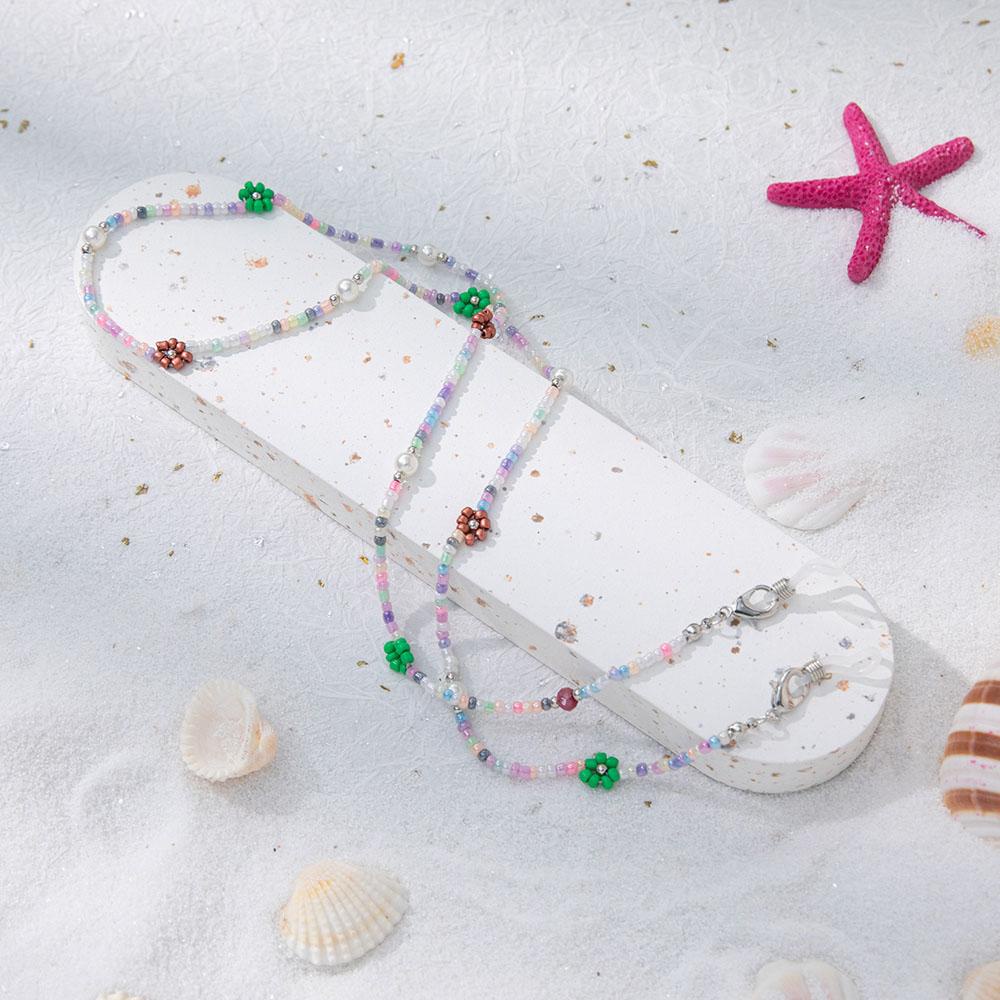 Chuỗi Dây Đeo Mắt Kính Chống Thất Lạc Xỏ Hạt Hình Ngôi Sao Năm Cánh WMES15H Phong Cách Bohemia