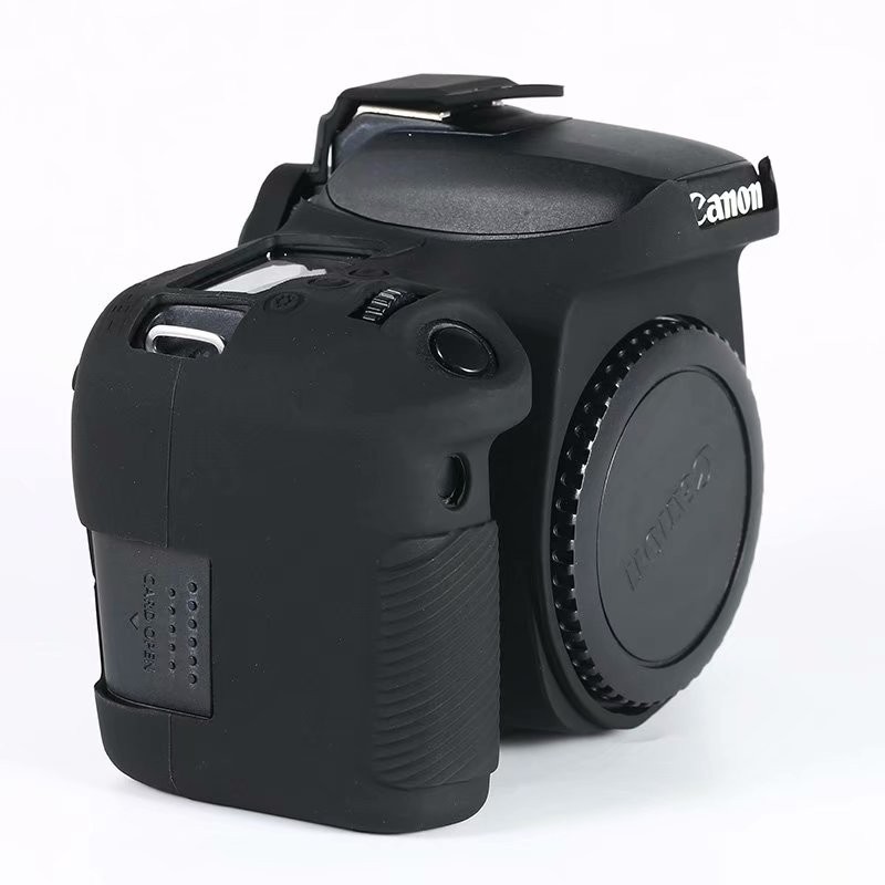Vỏ silicon bảo vệ cho máy ảnh Canon 5D3 5DR 5DS 5D4 5DIV 6D 2 6DII 77D 750D 80D 800D 1300D 1500D