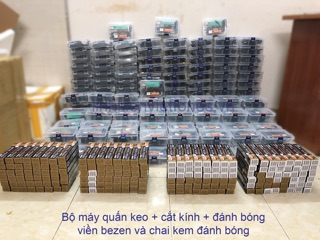 Combo kem đánh bóng + đầu đồng + 2 cục đánh tròn