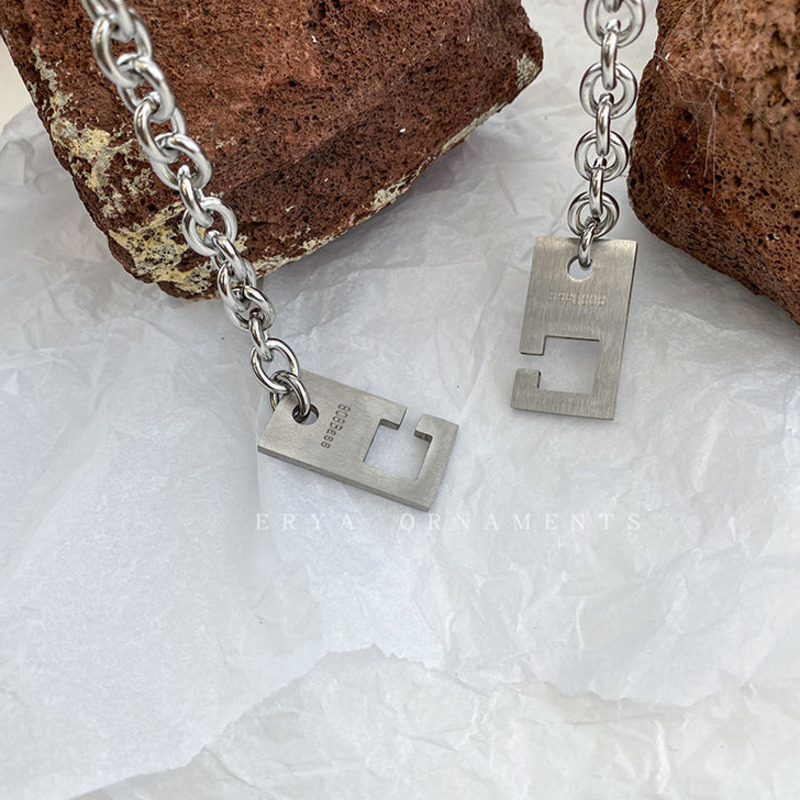 Vòng cổ thép titan dày thời trang cá tính cho nữ