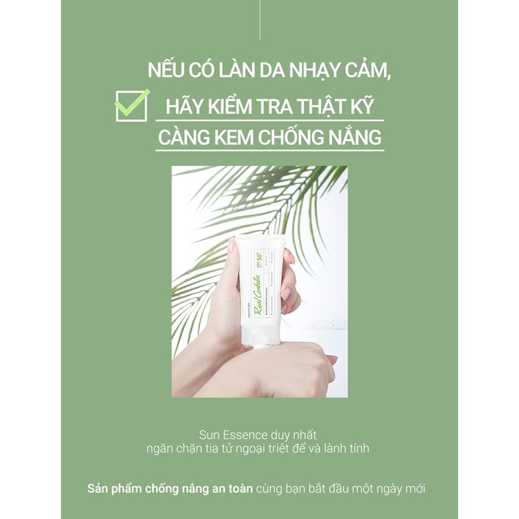 Kem Chống Nắng Chiết Xuất Rau Má PAPARECIPE Real Centella Sun Essence