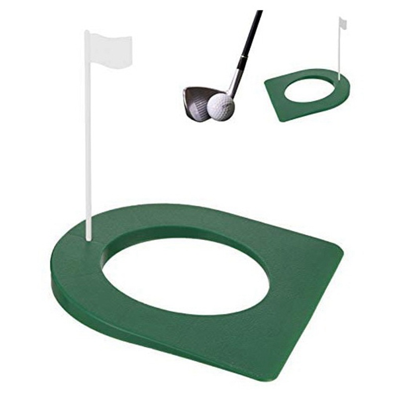 Set 2 Cốc Giữ Bóng Golf Kèm Cờ Hỗ Trợ Luyện Tập