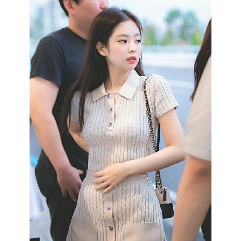 < Cheap moment Idol Kpop > Set áo và váy bó sát phong cách Kim Jennie Blackpink và Kim Yoo Jung