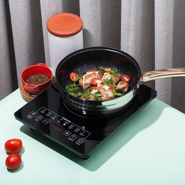 Bếp từ Gen Electric, Bếp từ đơn  Mặt kính Ceramic siêu chịu lực, chịu nhiệt, Công suất 2200W bảo hành 12 tháng SP000045