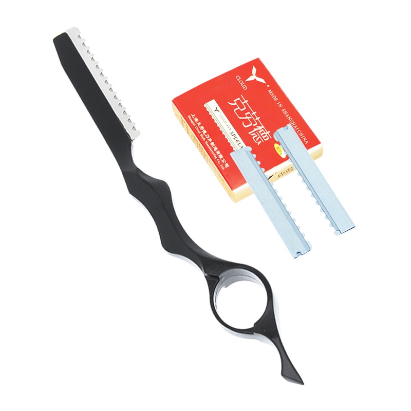 1 Chiếc Dao Cạo Lông Bằng Thép 440C 10 Lưỡi C0001A