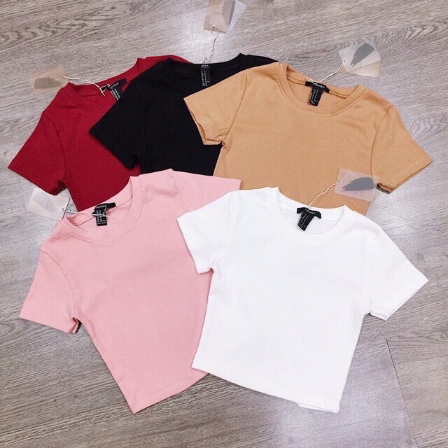 [ Mã WASTAPR giảm 10K đơn 50K] Áo thun croptop trơn chất porip xịn xò chuẩn hàng shop - Carotshop | BigBuy360 - bigbuy360.vn