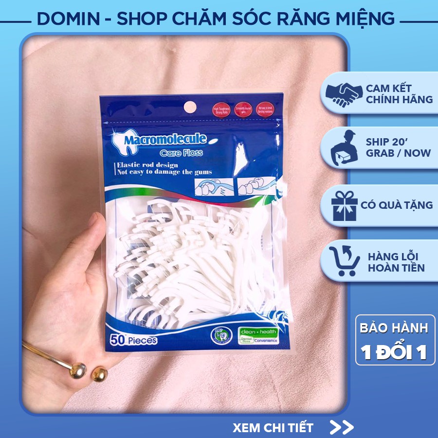  Gói 50 Cái Tăm Chỉ Nha Khoa Care Floss