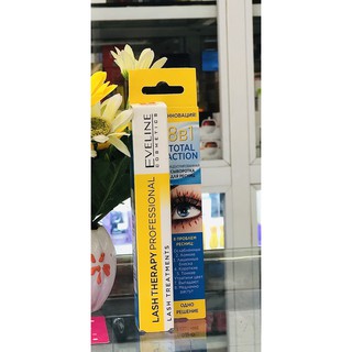 Huyết thanh Dưỡng mi Eveline 8 in 1 Total Action Lash Therapy professional có BILL