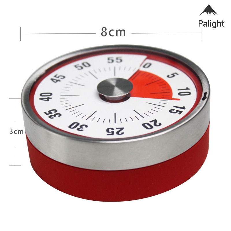【☀palight】Kitchen Timer Magnetic Mechanical Cooking Alarm Counter Clock Manual Countdown