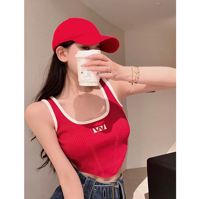 Porozi Áo hai dây tank top không tay thời trang Hàn Quốc dành cho nữ