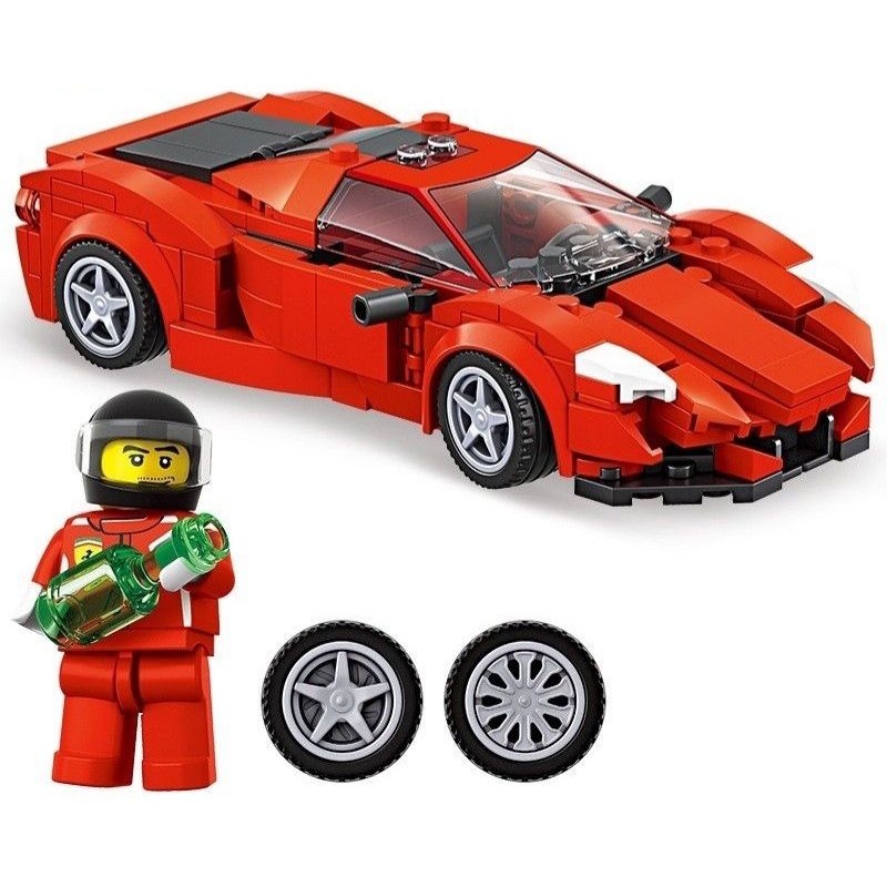 Lego lắp ghép oto siêu xe đua Fast car -Lego con trai 332 miếng ghép