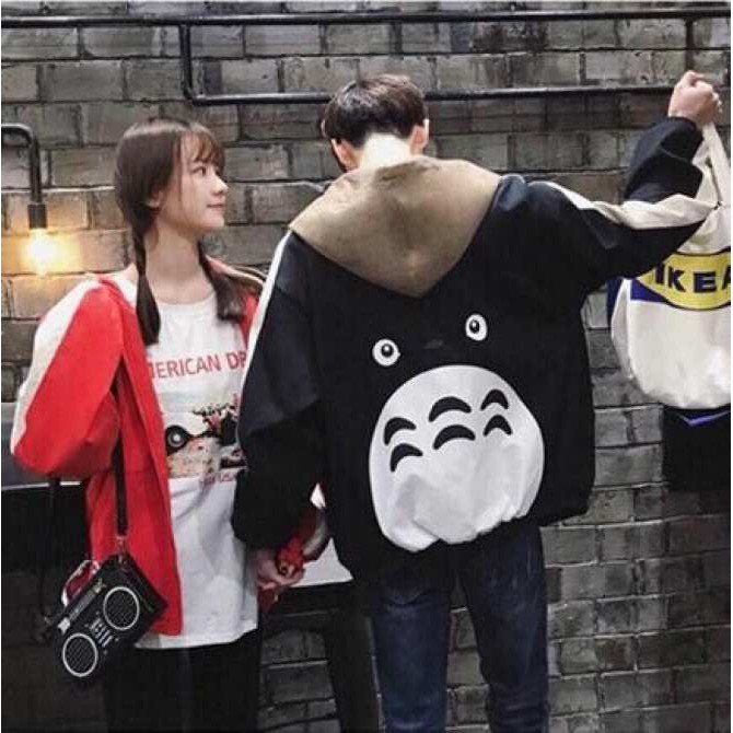 Áo khoác dù hai lớp in totoro