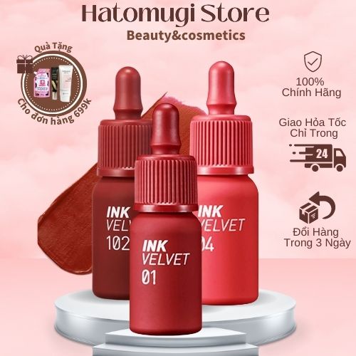 Son Peripera Ink [Hot New _Hàng Auth] Son Peripera Ink V.elvet Lip Tint siêu lì, bám màu cực tốt