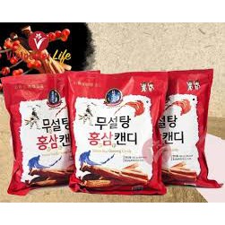 Kẹo sâm- Kẹo Hồng Sâm không đường Đỏ 365 Hàn Quốc 500g-[Date: 2023]