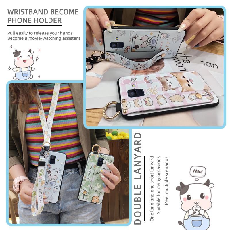 Ốp điện thoại mềm chống sốc in hình anime cho Samsung Galaxy A6 / A6 2018