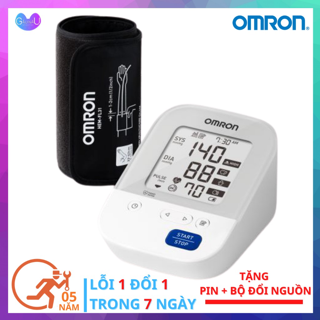 Máy ĐO HUYẾT ÁP BẮP TAY TỰ ĐỘNG Omron Hem 7156 Thế Hệ Mới Đo Chính Xác Nhịp Tim, Huyết Áp Bảo Hành 5 Năm