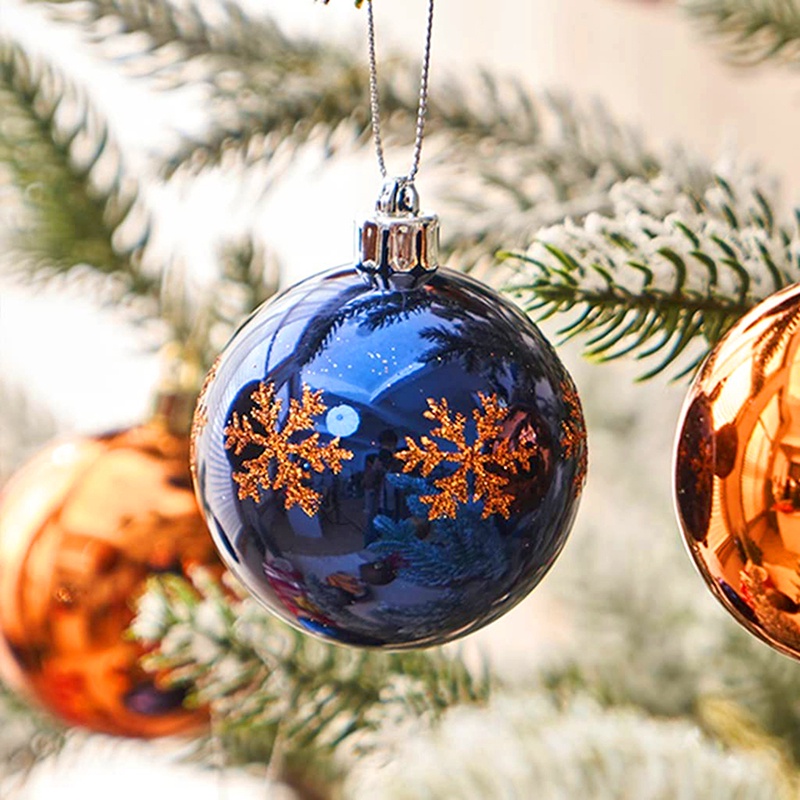 Set 30 Quả Châu Phủ Nhũ Kim Tuyến Cao Cấp Trang Trí Giáng Sinh Noel