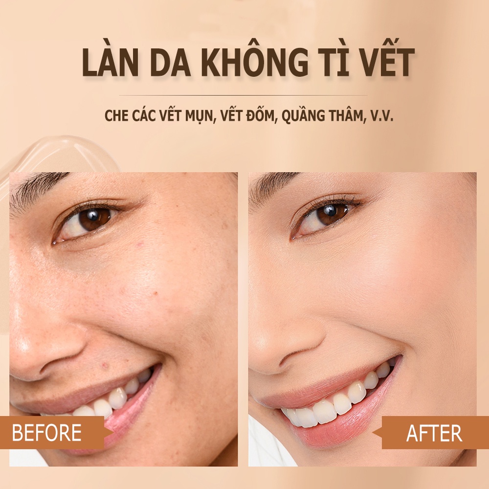 Kem nền dạng lỏng O.TWO.O mịn nhẹ chống nắng trang điểm lâu trôi 30ml