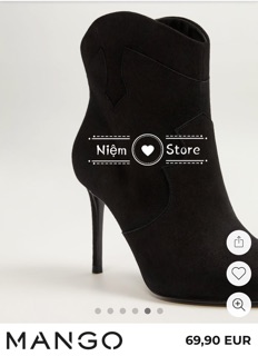 Boots gót nhọn mũi nhọn Man.go xuất xịn (on web)