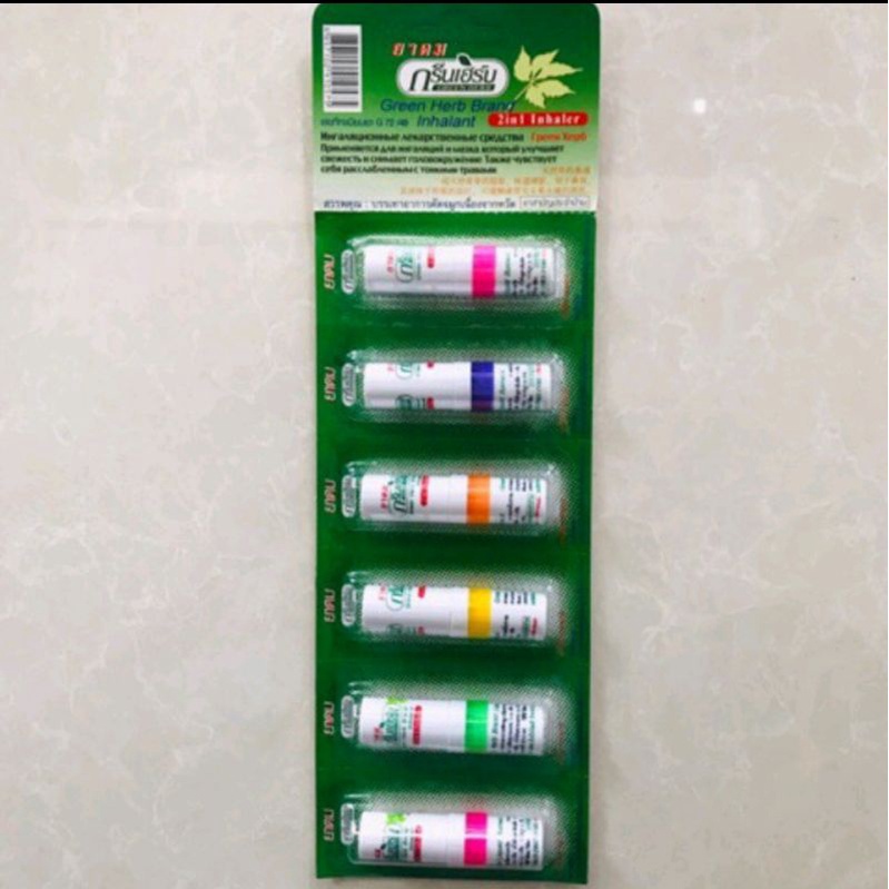 Ống hít thông mũi Green Herb Thái Lan - Cam Kết Hàng Nội Địa Chính Hãng