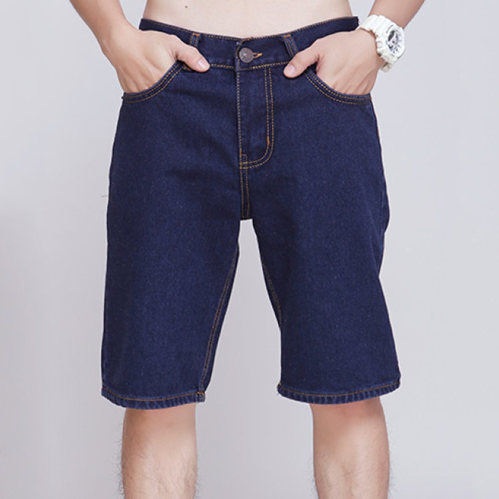 Quần short jean nam trơn đơn giản (3 màu) | BigBuy360 - bigbuy360.vn