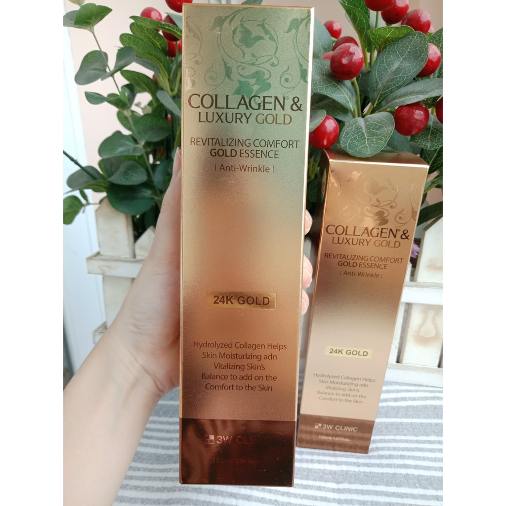 MẪU MỚI - Tinh chất dưỡng da 3W Clinic Collagen & Luxury Gold