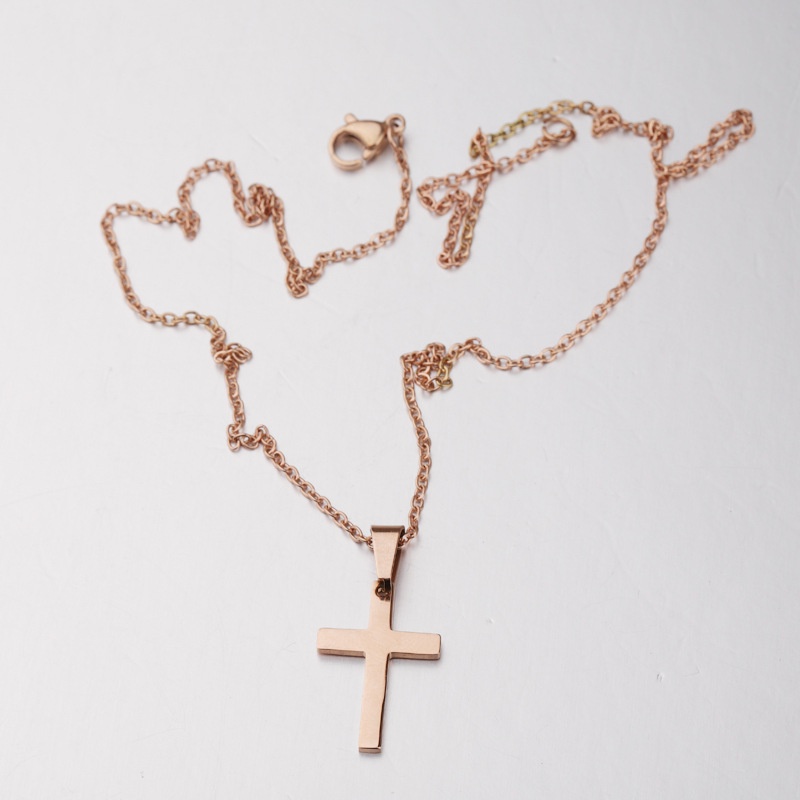 Vòng cổ Mặt Thánh Giá Chất Liệu Thép Không Gỉ ECGITF NE035