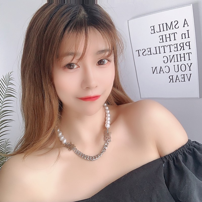 Dây chuyền ngọc trai phong cách Hàn Quốc độc đáo thời trang