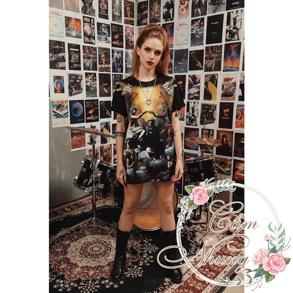 Áo Thun Tay Lỡ Micenko Angle Debil CAMNHUNG Áo Thun Nam Nữ Unisex Hot Hit