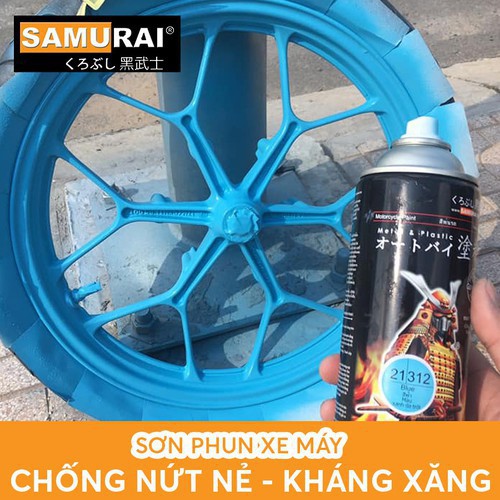 312 _ Sơn xịt Samurai 312 màu Xanh Da Trời (400 ml)