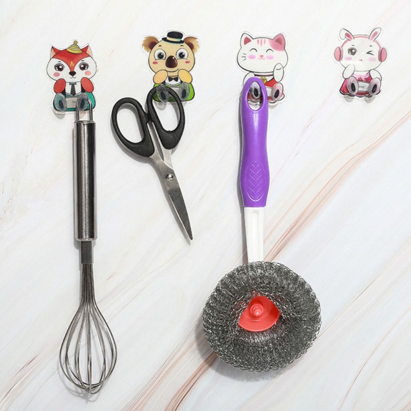 Móc Treo Phích Cắm Dán Tường Đa Năng Hình Hoạt Hình