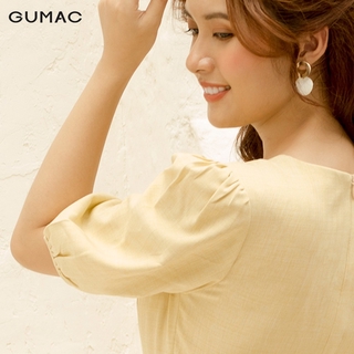 Đầm cổ tròn đính nơ DA1093 GUMAC