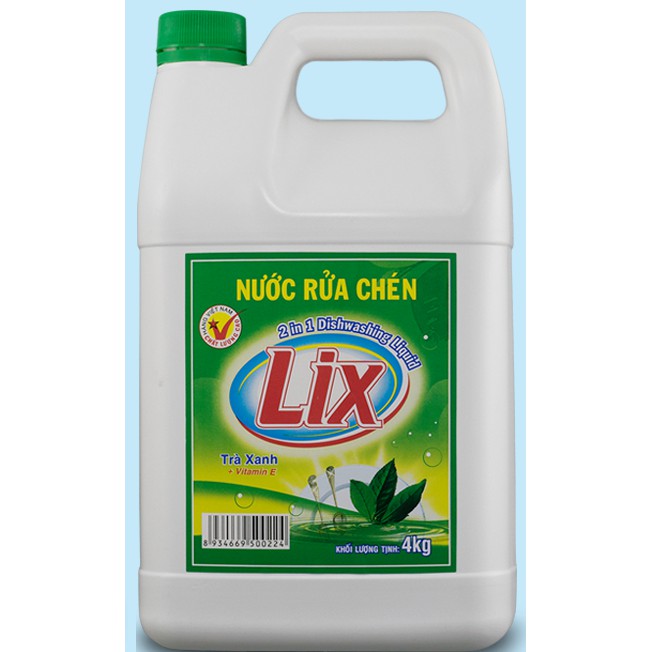 Nước Rửa Chén Lix Siêu sạch 3.6kg